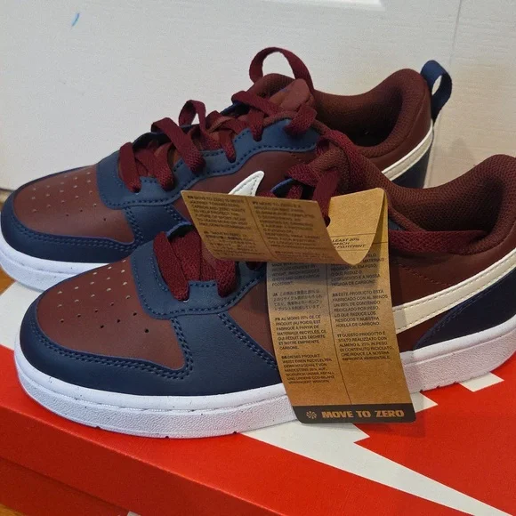 Boys NIKE Court Borough Low Recraft (GS) Shoes Size 4Y NEW IN BOX - Picture 3 of 6